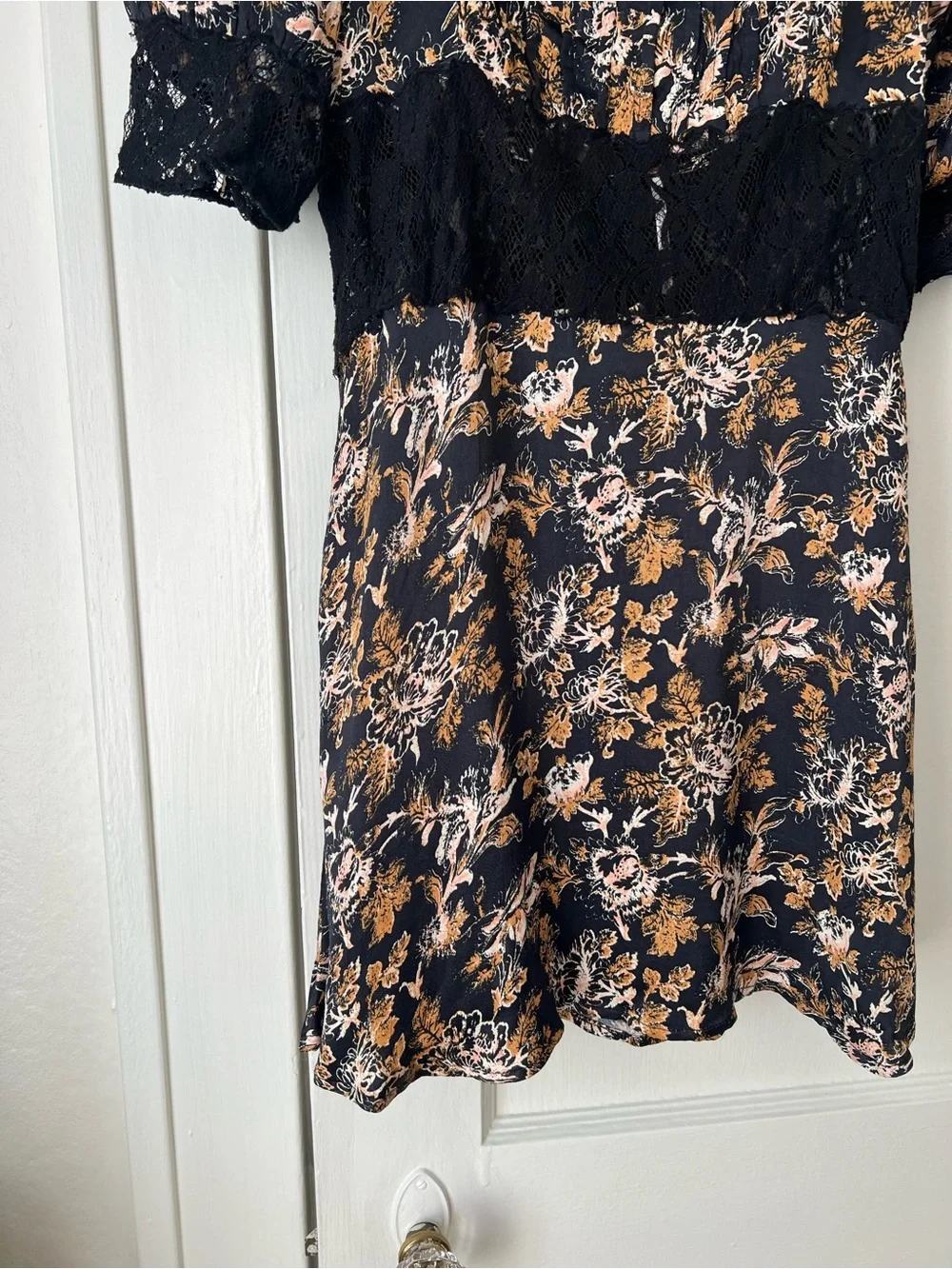 Free People Lucie Floral Lace Mini Dress